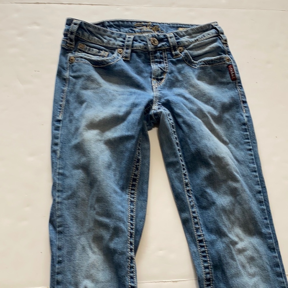 Silver bootcut denim